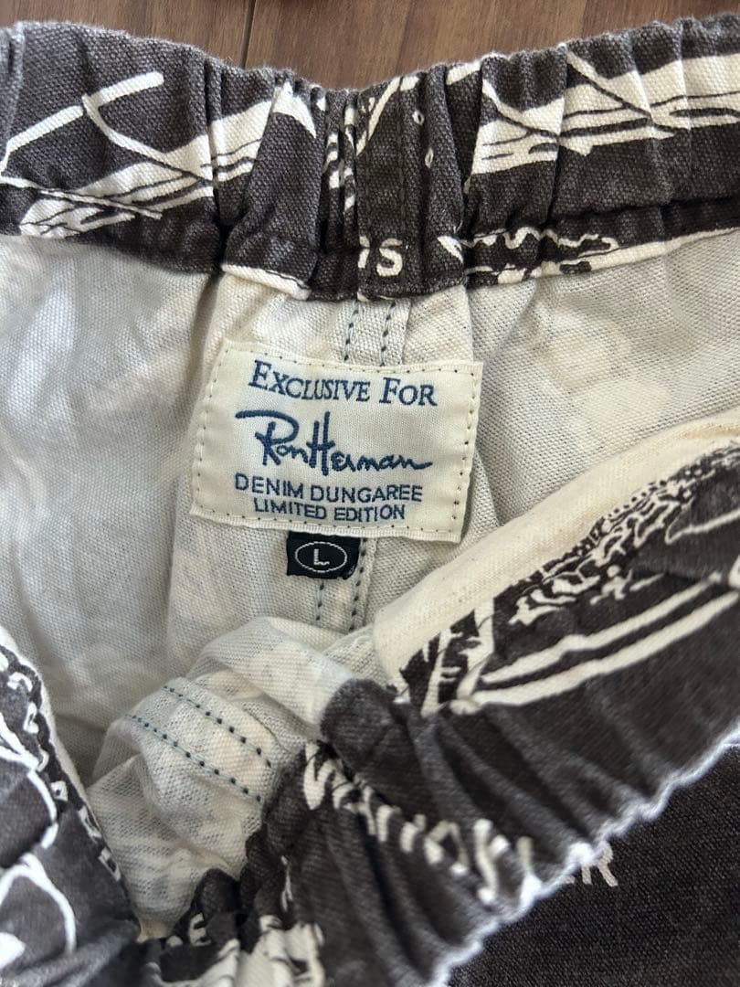 デニムダンガリー＋ロンハーマンコラボ　アロハシャツハーフパンツセットアップ130