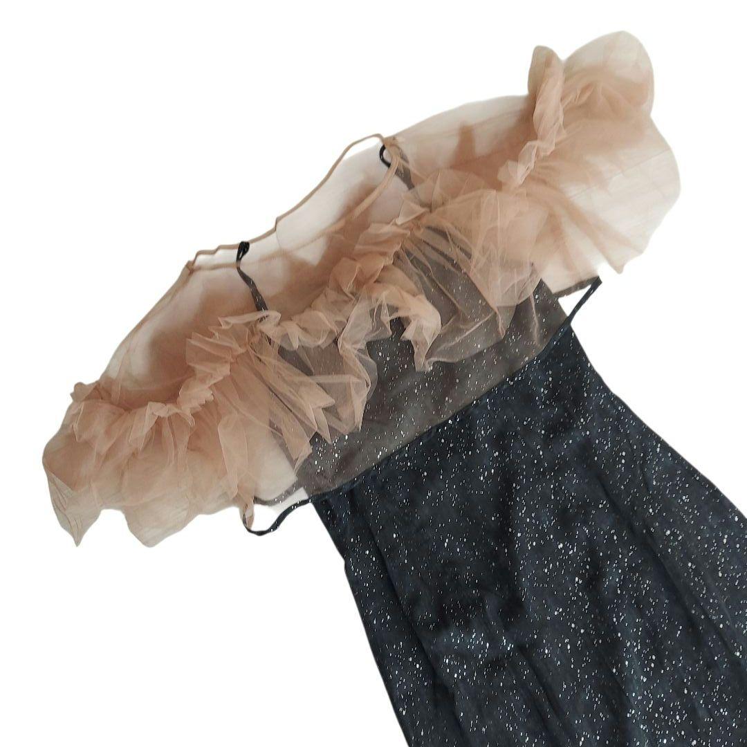 美品✨LEJA チュールフリルボレロペイントマーメイドドレスワンピース2点セット