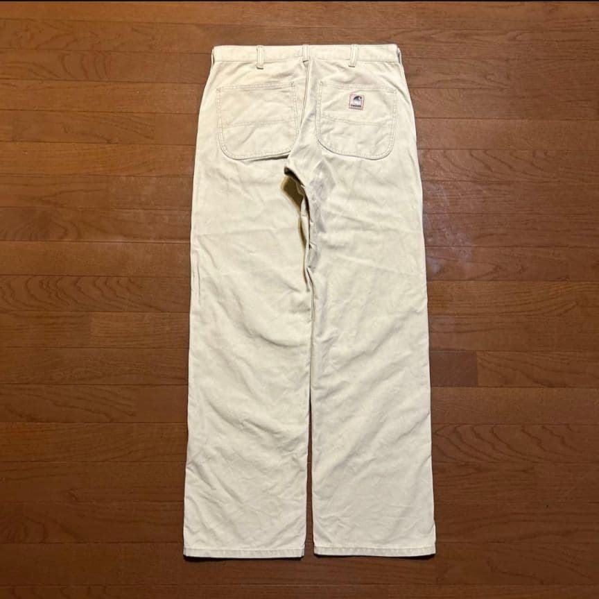 P*u様 90s Carhartt アイボリー ワークパンツ W34×L33 D