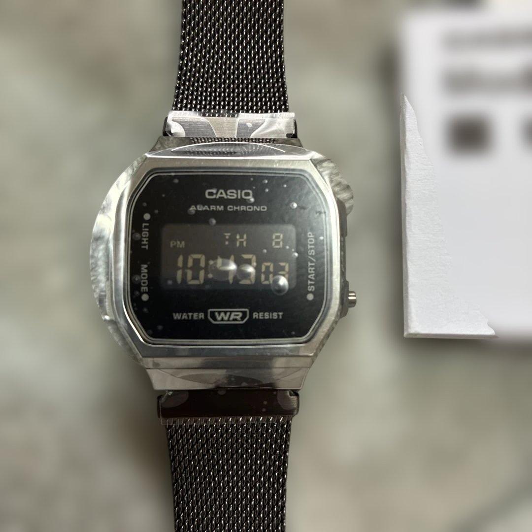 CASIO デジタル腕時計 A168WEMB-1BDF 3298 ブラック