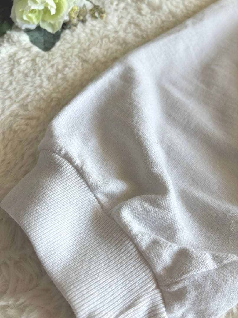 ドリスヴァンノッテン変形ラグラン トップス ririジップ パーカー Sホワイト