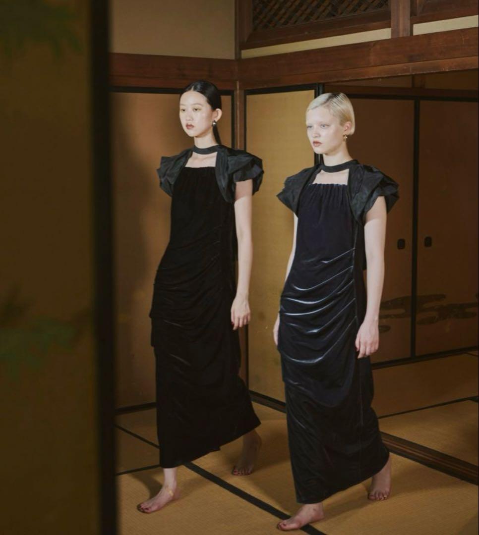 drape velour dress ANDRÉSD ／ アンドレスド