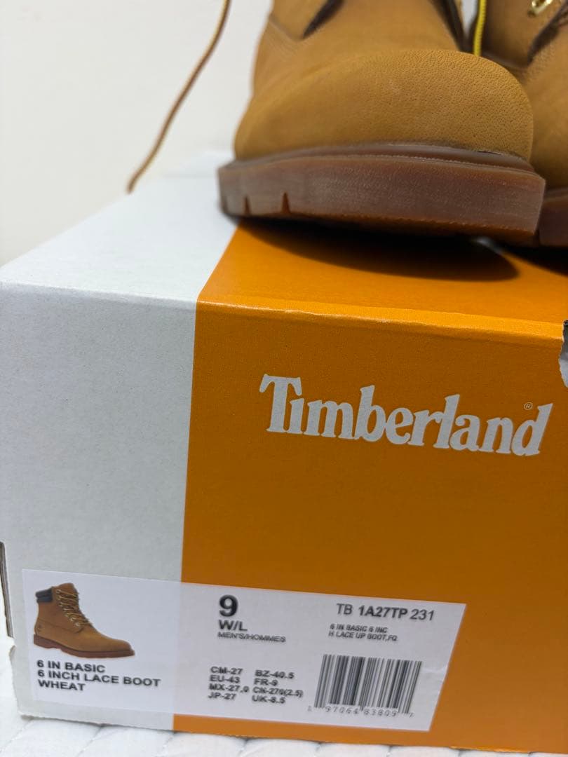 Timberland 6インチブーツ 27cm 箱付き