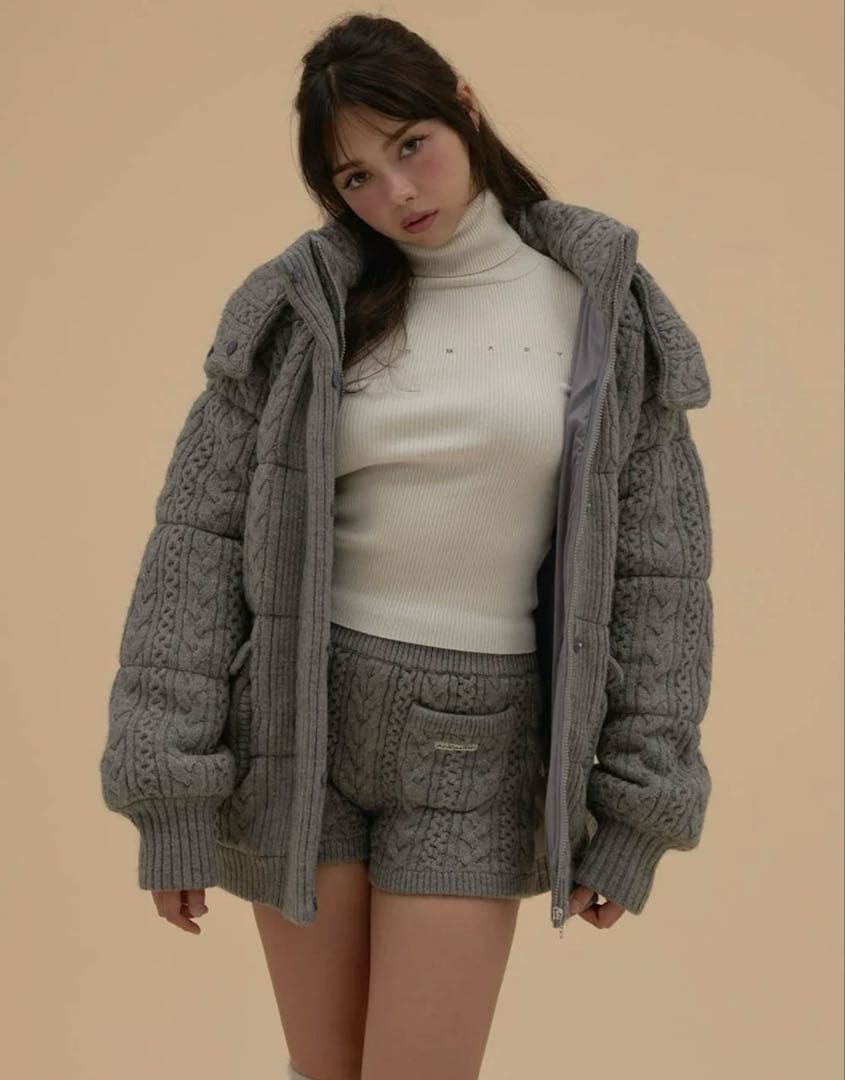 ANDMARY Mary knit pants アイボリー