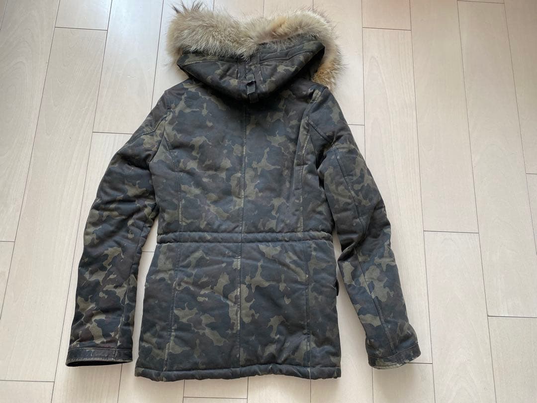 wjk 迷彩柄ファー付きモッズコート　日本製