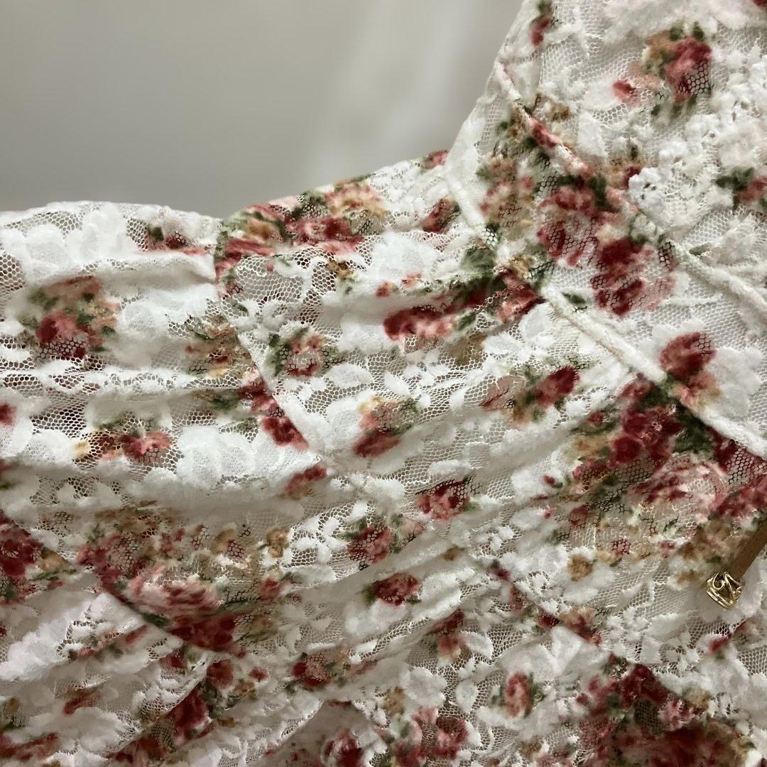 Liz Lisa 花柄レース長袖ミニワンピース