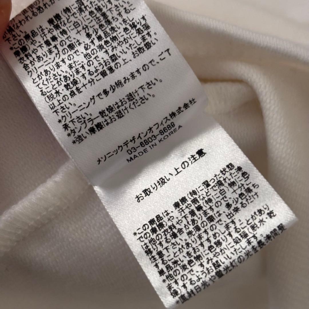 トップス andmary Mary logo tops white