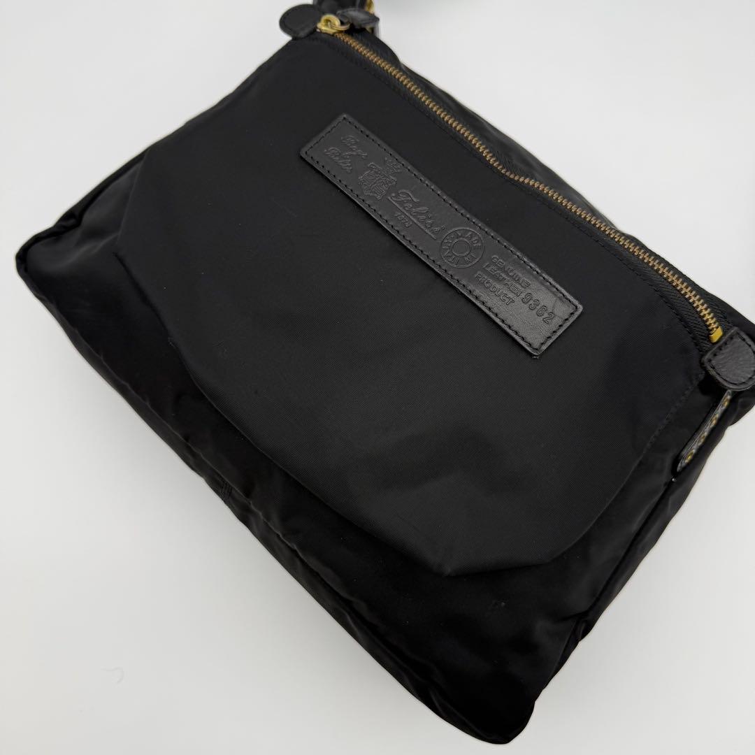 Felisi フェリージ9362-DSショルダーバッグ 斜め掛けA4可 黒