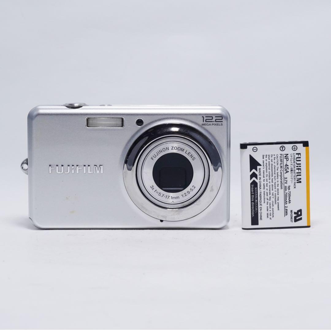 動作確認済 良品 FUJIFILM FinePix J30 シルバー コンデジ