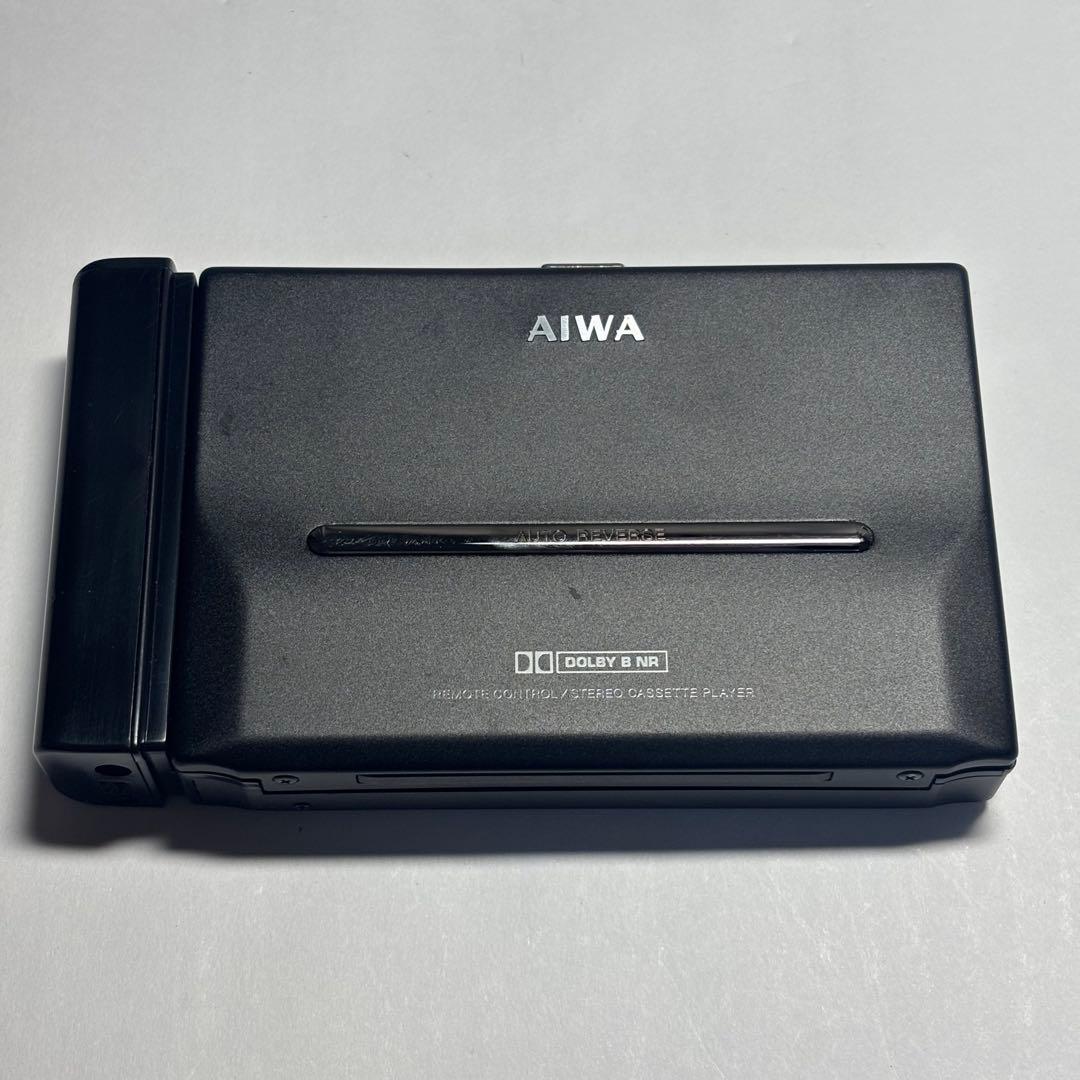 【ジャンク・通電〇】 aiwa ポータブルカセットプレーヤー HS-PL55