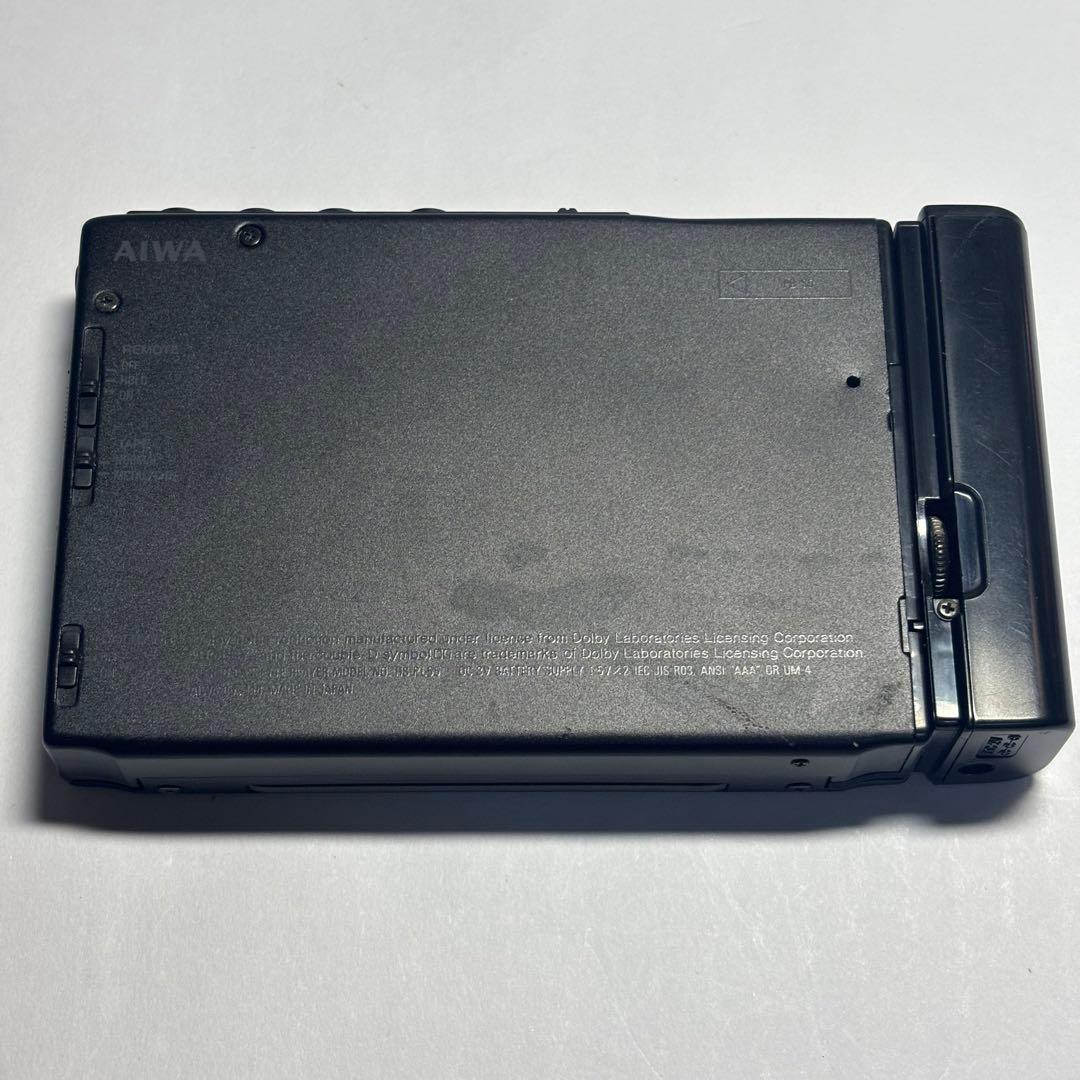 【ジャンク・通電〇】 aiwa ポータブルカセットプレーヤー HS-PL55
