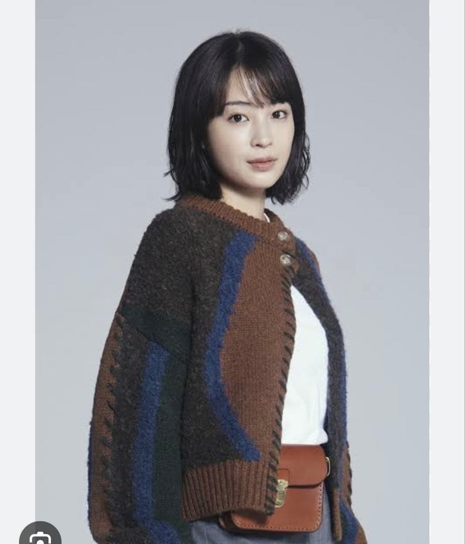 広瀬すずドラマ使用牛革HERZ ブラウンレザー ボディバッグ