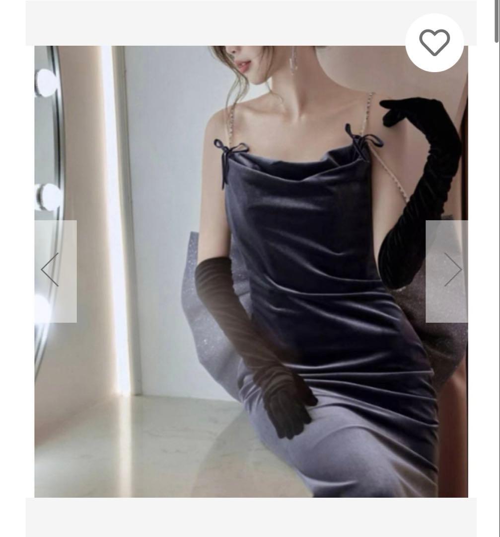 ネイビー　ドレス　結婚式2次会　前撮り