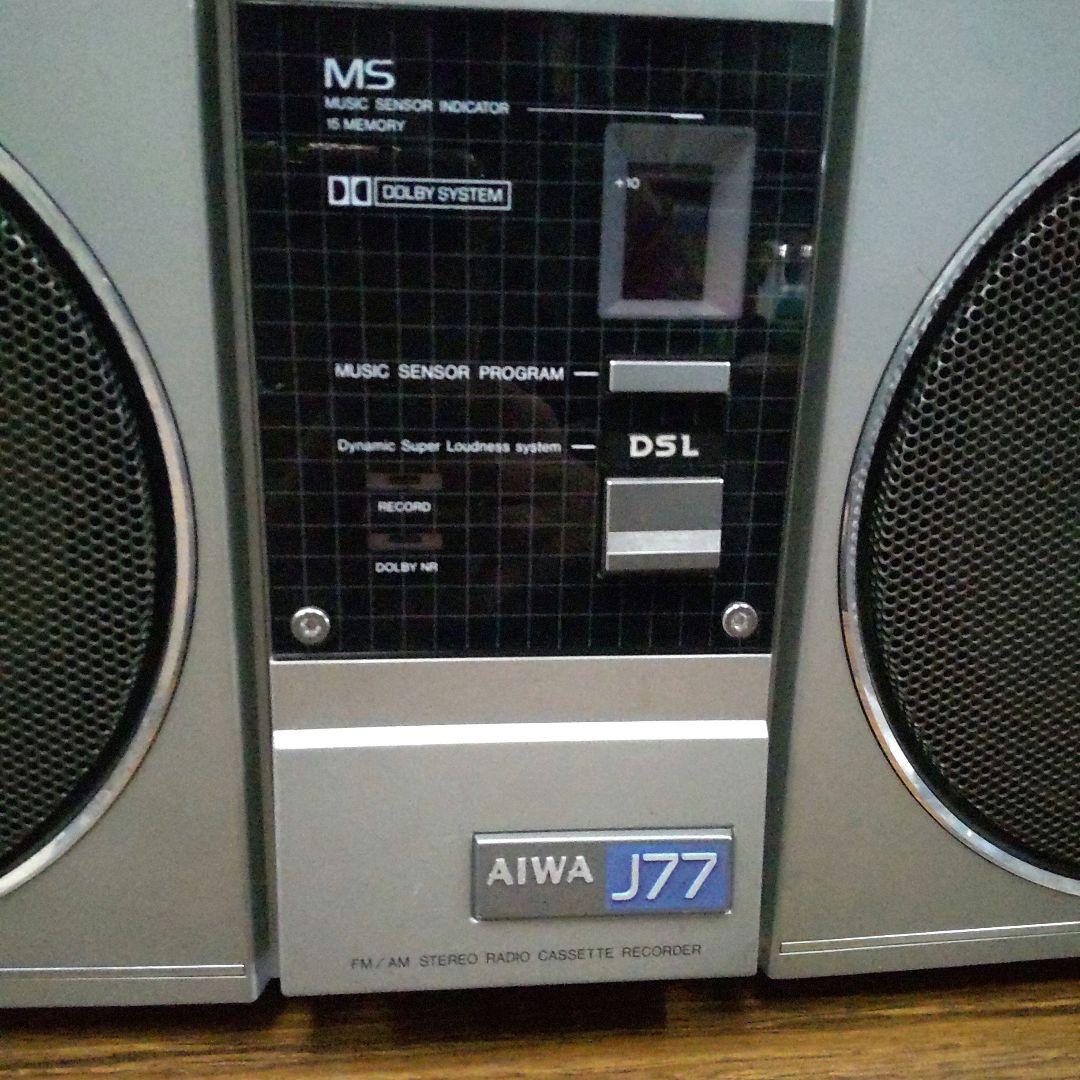 AIWA CS-J77 FM/AM ステレオラジオカセットレコーダー
