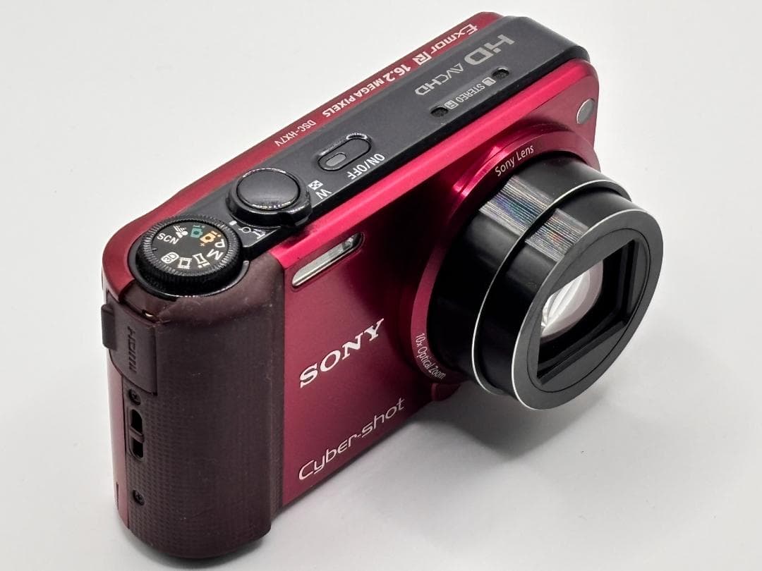 動作品 Sony ソニー Cyber Shot HX7V デジタルカメラ レッド
