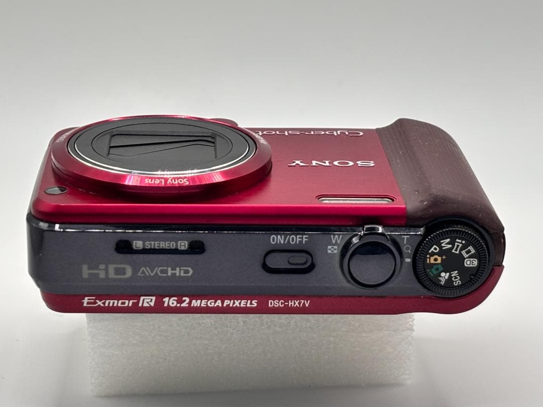 動作品 Sony ソニー Cyber Shot HX7V デジタルカメラ レッド