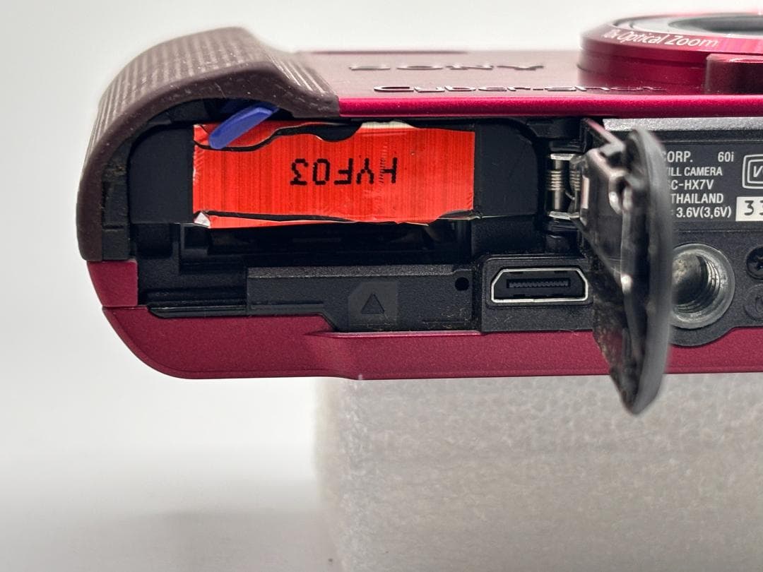 動作品 Sony ソニー Cyber Shot HX7V デジタルカメラ レッド