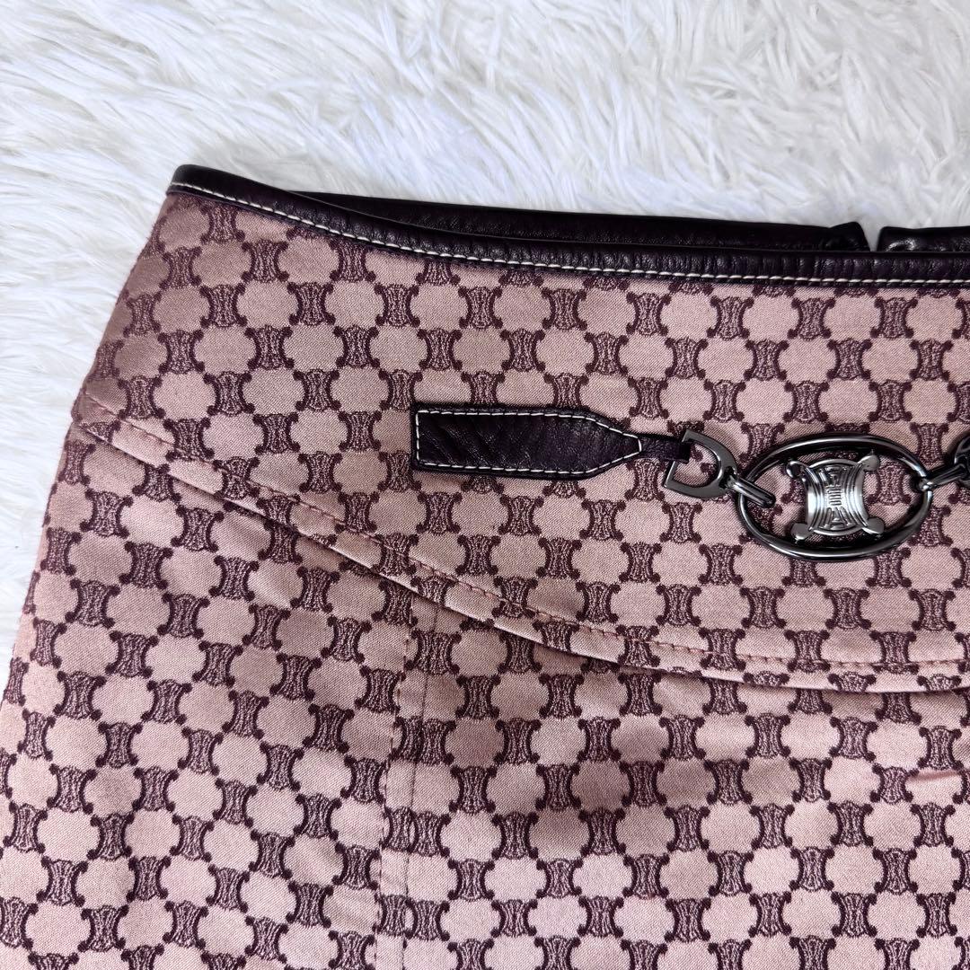 【希少】CELINE　トリオンフ　総柄　スカート ベルト　38size