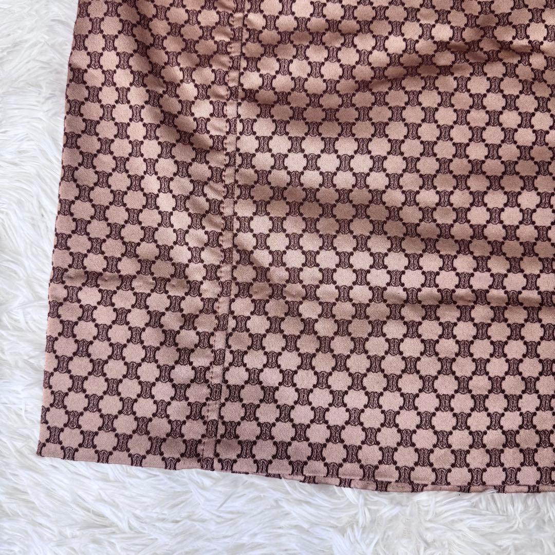 【希少】CELINE　トリオンフ　総柄　スカート ベルト　38size