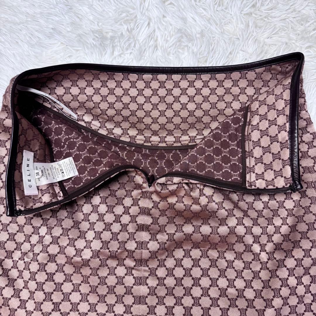 【希少】CELINE　トリオンフ　総柄　スカート ベルト　38size