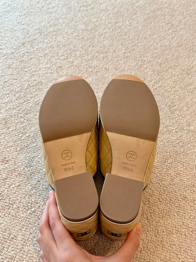 【新品未使用】CHANEL マトラッセ　オープントゥ　サンダル