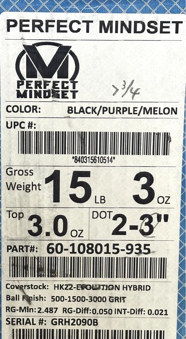 パーフェクト マインドセット　15P ボウリング