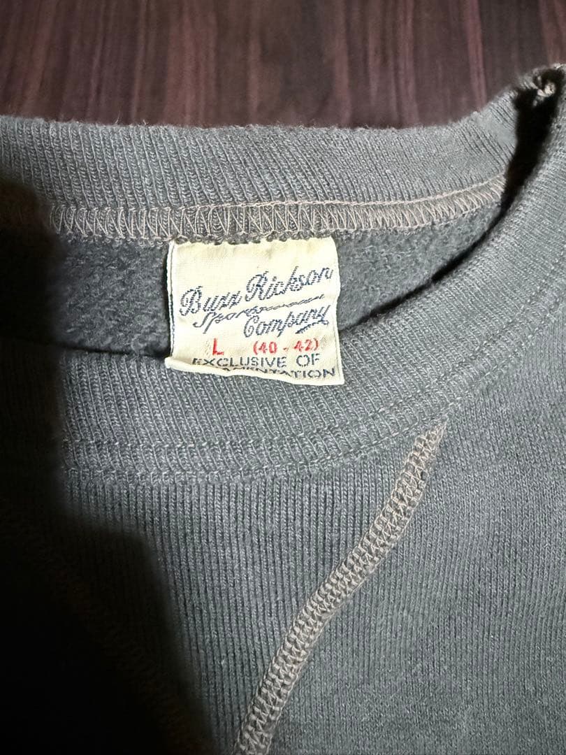 トップス BUZZ RICKSON'S CREW NECK SWEAT AIR
