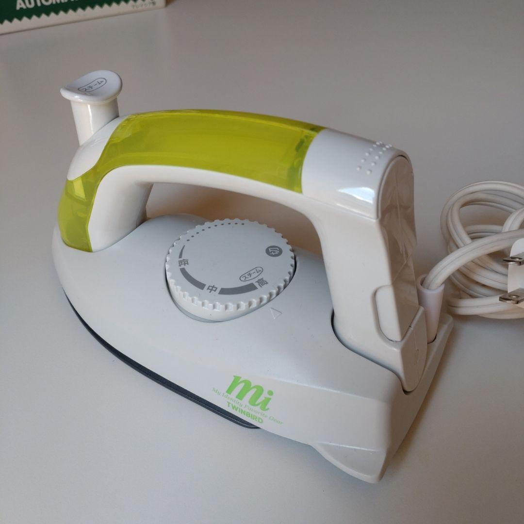 mi スチームアイロン ホワイト・グリーン