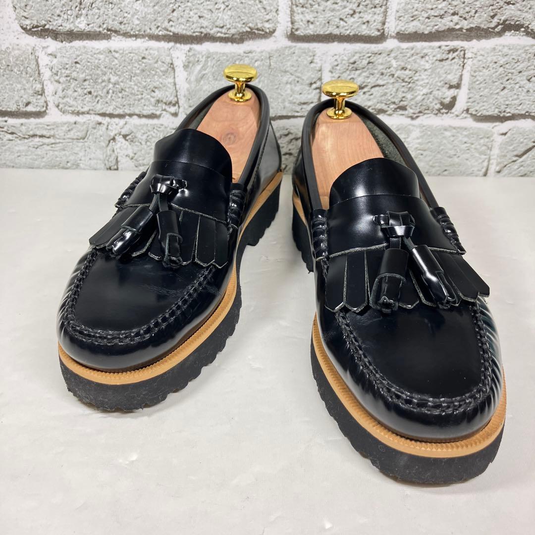 【極美品】ARTESANOS タッセルローファー 23cm 黒 レザー 軽量