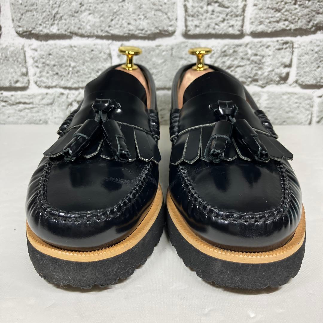 【極美品】ARTESANOS タッセルローファー 23cm 黒 レザー 軽量