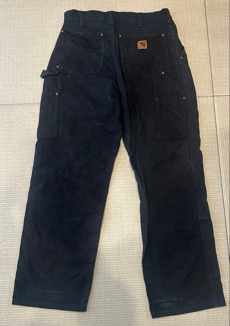 カーハート　ダブルニー　ブラック　32×30