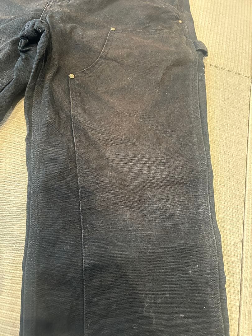 カーハート　ダブルニー　ブラック　32×30