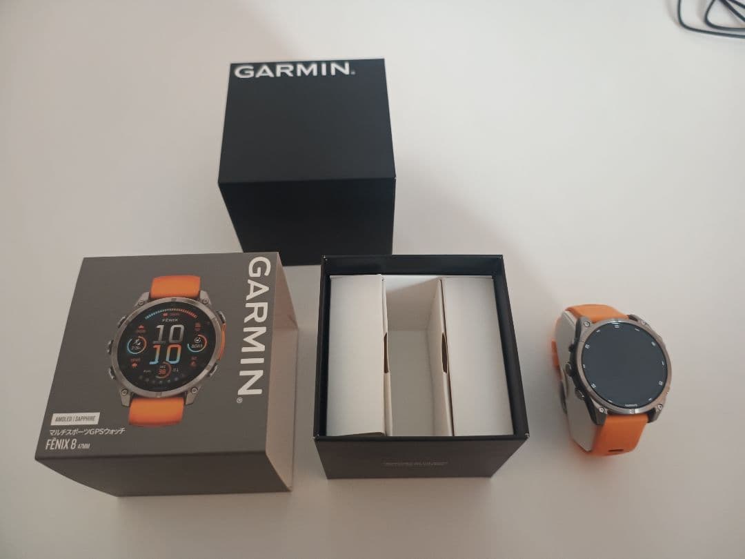 Garmin Fenix8　47mm オレンジ