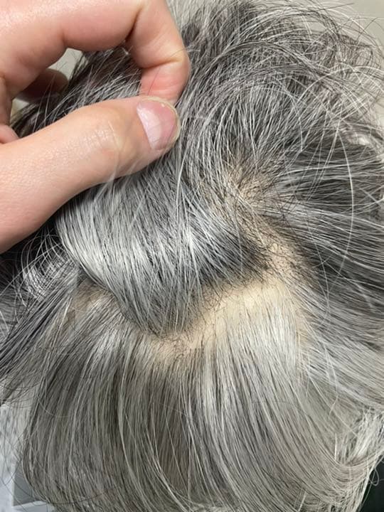 超高品質　白髪30〜90% オーダーメイド使用　白髪　ウィッグ　全体ウィッグ