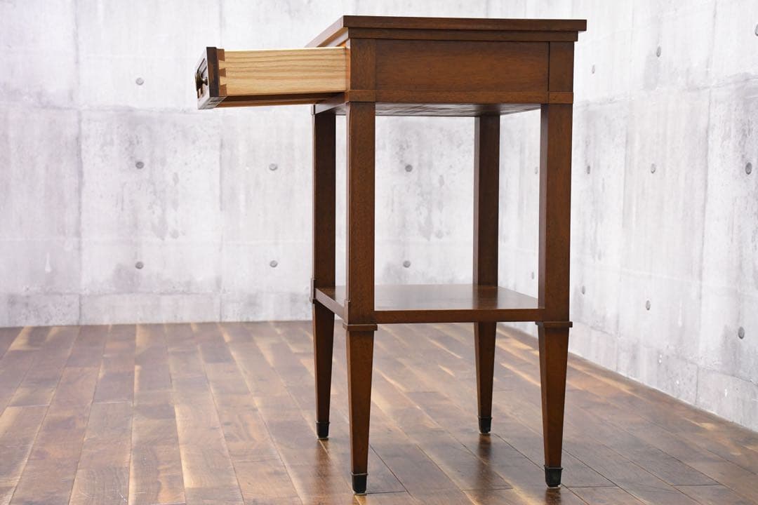 EJK39 ドレクセルヘリテイジ トライユン サイドテーブル 電話台 マホガニー