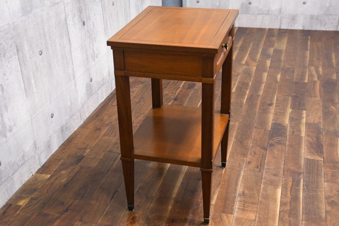 EJK39 ドレクセルヘリテイジ トライユン サイドテーブル 電話台 マホガニー