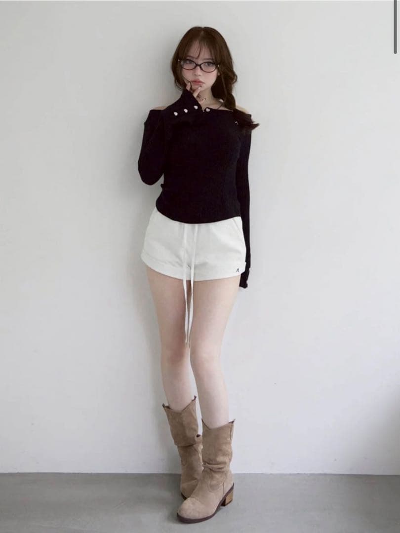 andmary ショートパンツ白　【期間限定価格】