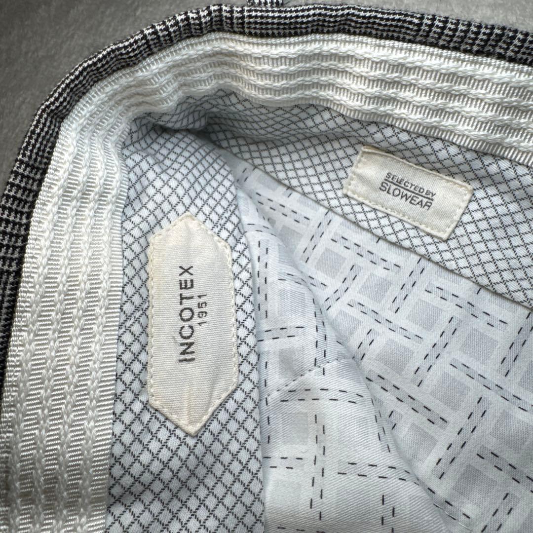 62 極美品　INCOTEX インコテックス　46 M ウール　グレー
