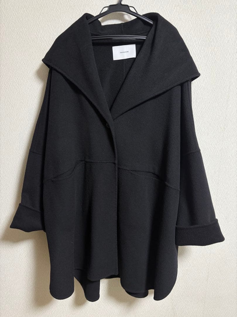 FRAMeWORK ハミルトンリバーフーディポンチョコート