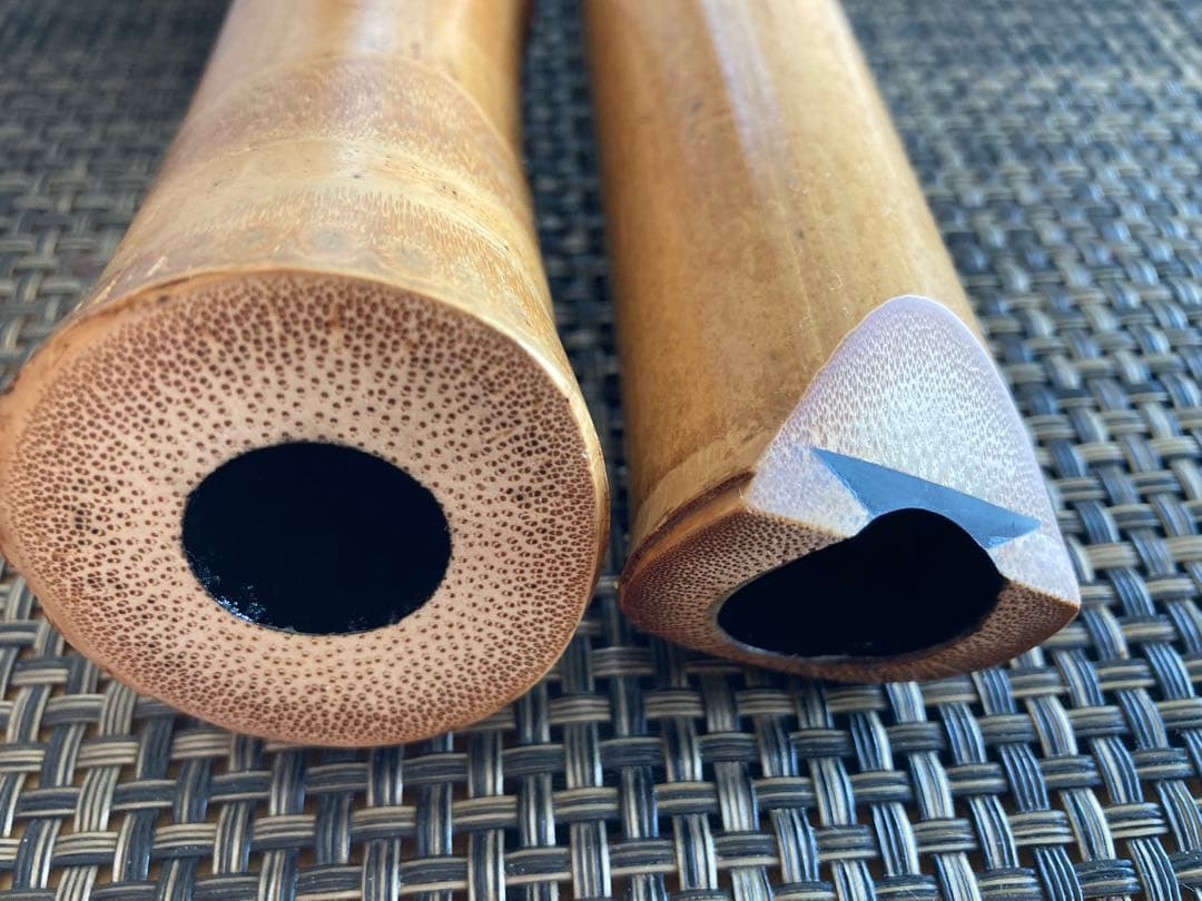 琴古流尺八　龍畝管風　REIZAN改造二尺管