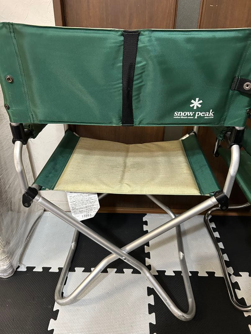スノーピーク　 peak パッドインチェア ディレクターズチェア　2脚