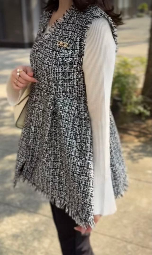 年末限定　reimi コラボ　ペプラムツイードジレ