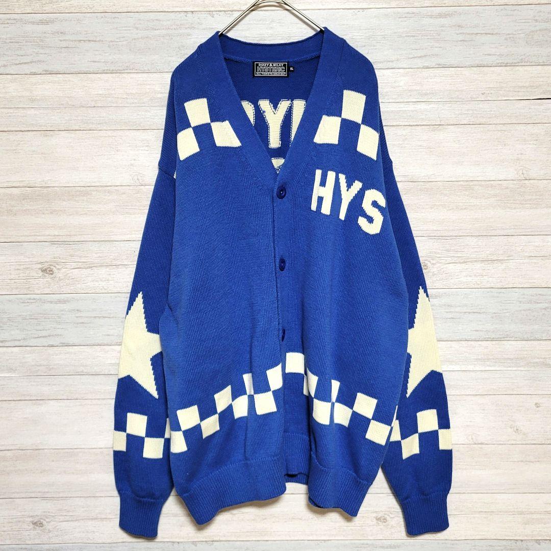 【美品XL】HYSTERIC GLAMOUR ニットカーディガン ヘッドフォン