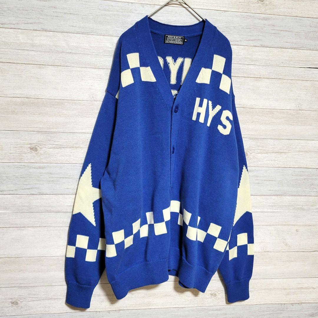 【美品XL】HYSTERIC GLAMOUR ニットカーディガン ヘッドフォン