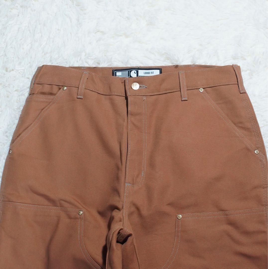 USA製《Carhartt》ペインターパンツ(W34)ダブルニー BRN ワーク