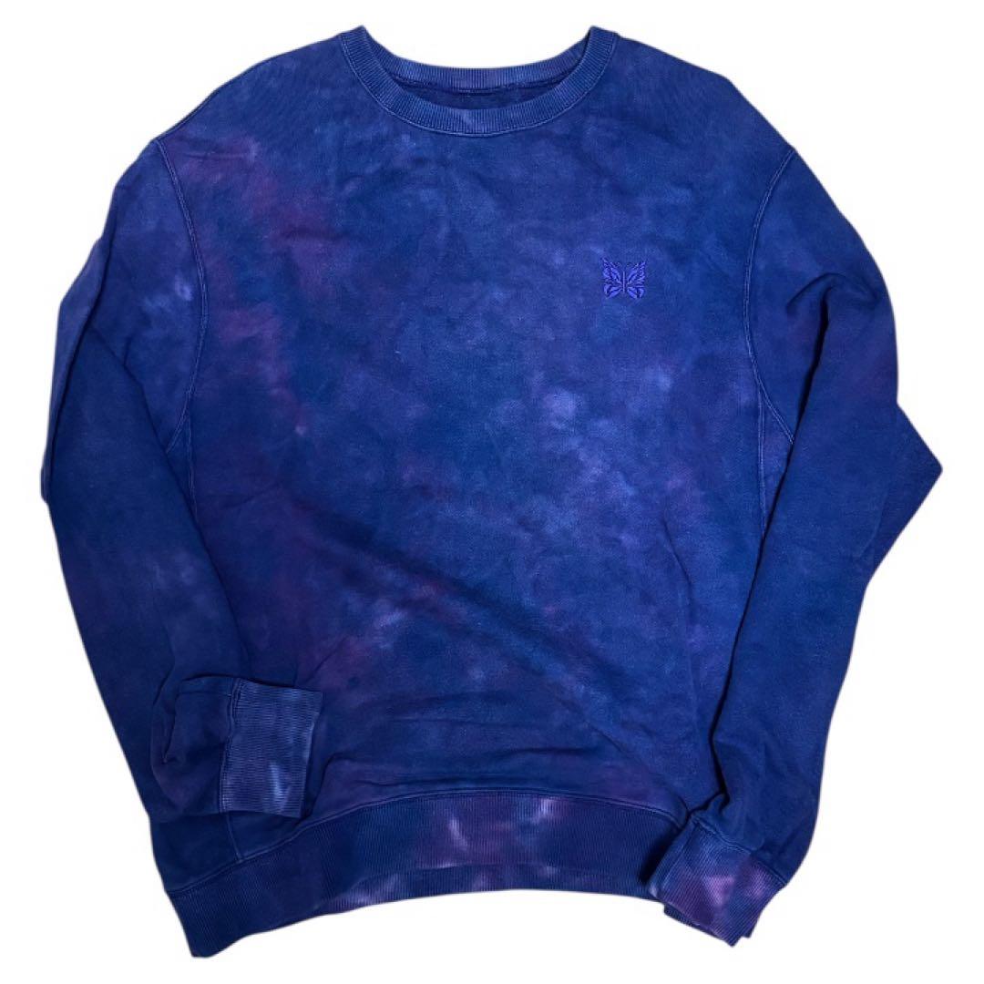 NeedlesBEAUTY&YOUTH 別注19awタイダイスウェット刺繍ロゴ