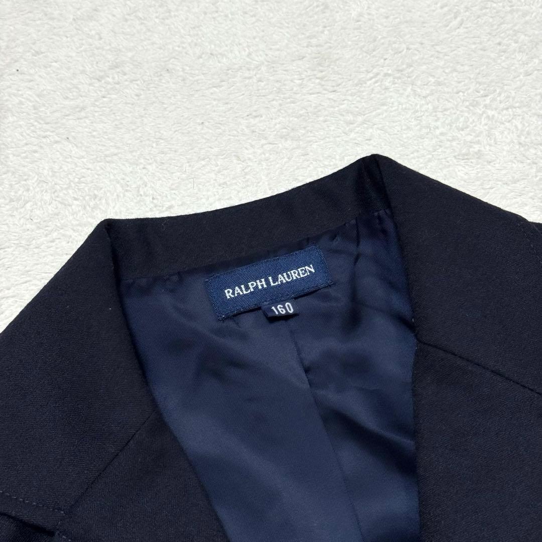 美品 ラルフローレン 紺ブレ 金ボタン ジャケット ネイビー 160サイズ