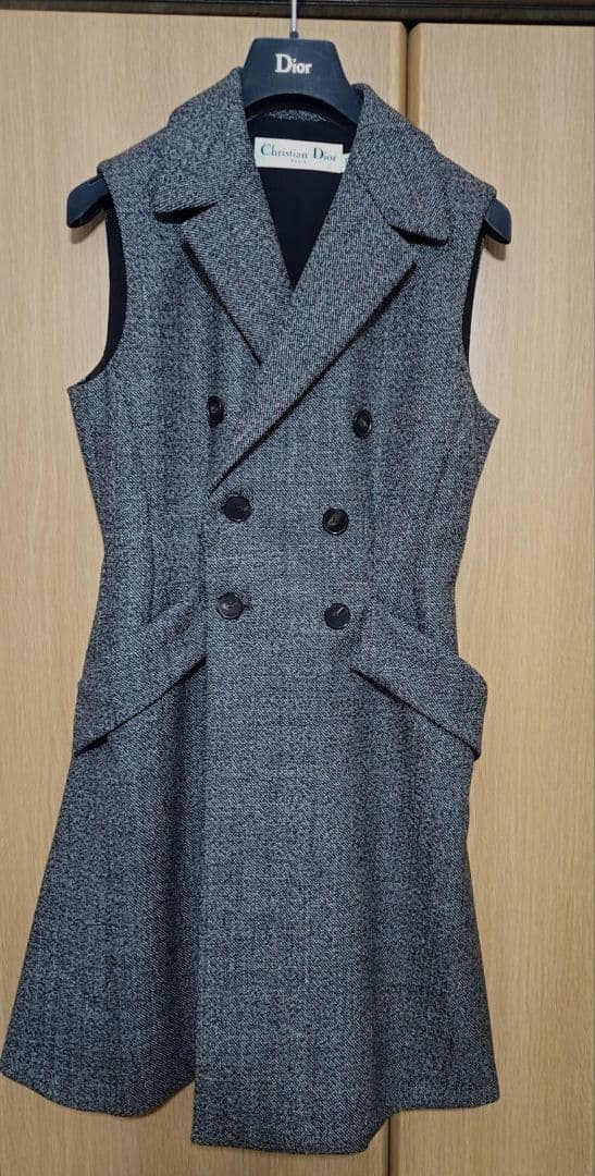 Christian Dior ツイードジレワンピース