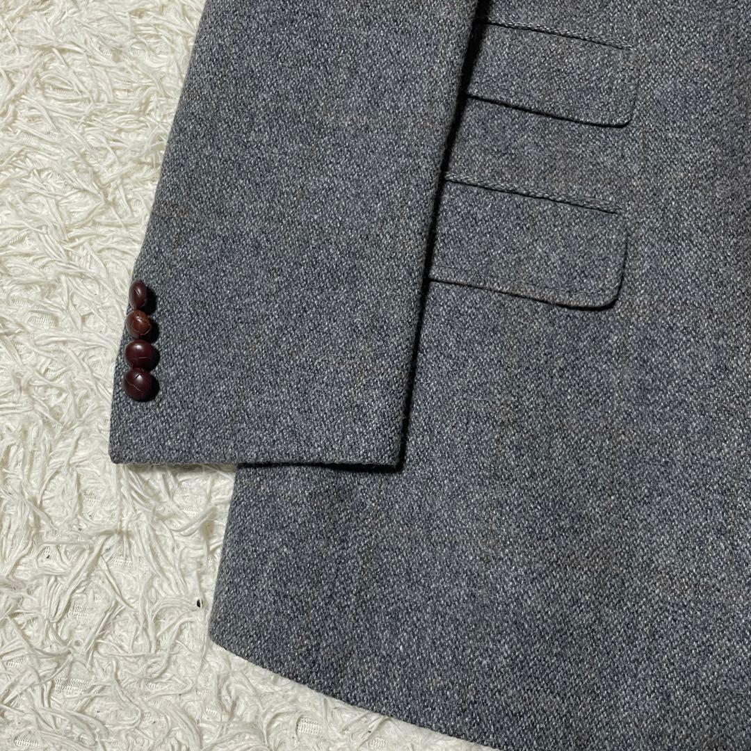 【KKパッパ】ブルックスブラザーズ イタリア製 ツイード くるみボタン