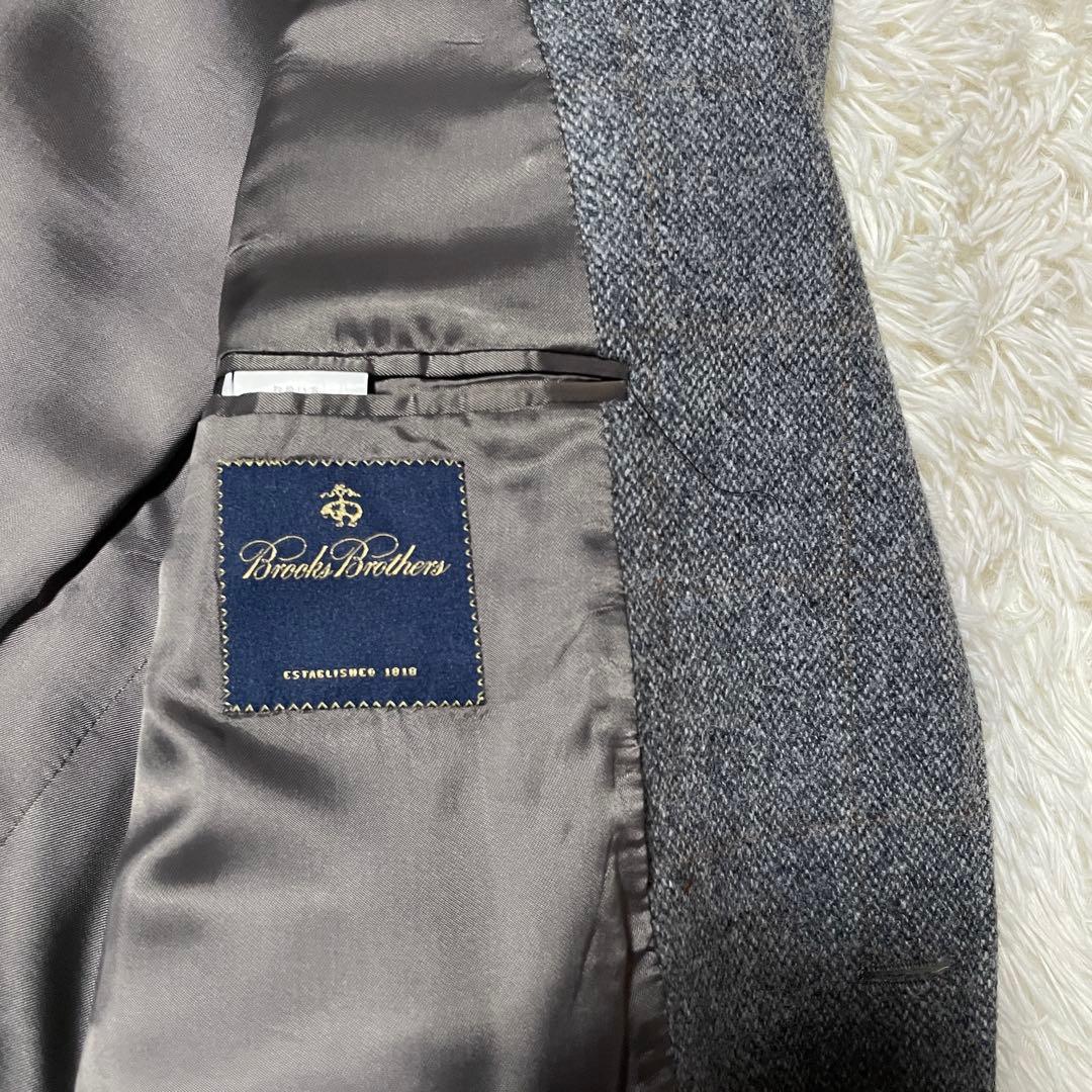 【KKパッパ】ブルックスブラザーズ イタリア製 ツイード くるみボタン